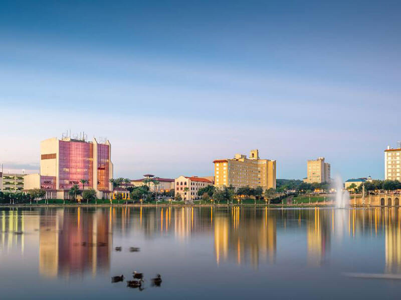 View of the Lakeland, Florida skyline